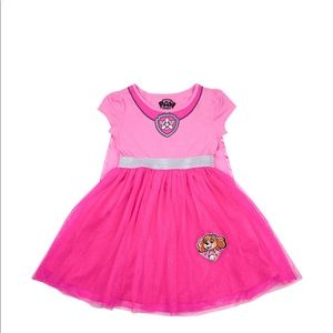 NWT paw patrol girls dress with cape